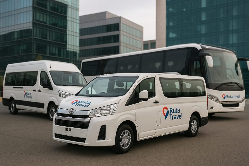 Transporte de empresas con flota moderna de vans y buses – RutaTravel